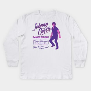 Johnny Castle Dance Studio Kids Long Sleeve T-Shirt